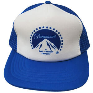 Paramount Pictures  Gulf Western Blue White Trucker Cap Hat Studio Crew Cast